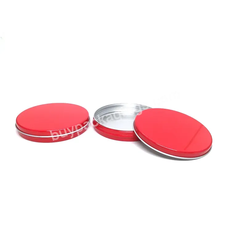 Oem Custom Red Cosmetic Aluminum Jar Container 30g Metal Aluminum Tin For Hand Foot Cream Lip Balm