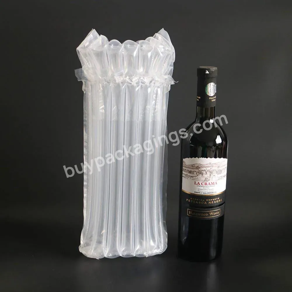 Oem Custom Reusable Wine Bottle Protector Inflatable Air Column Cushion Bag