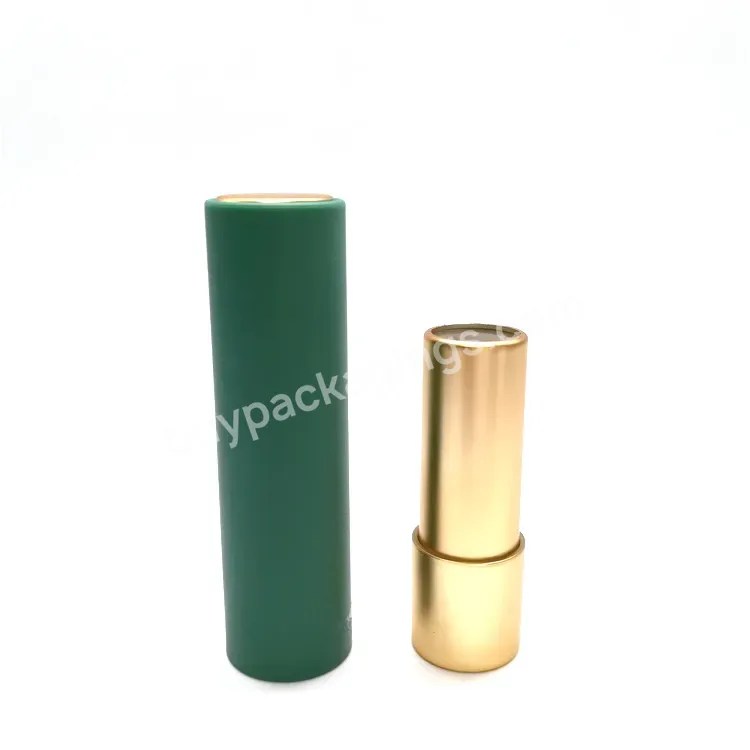 Oem Custom Round Shape Refillable Lipstick Tube Factory Wholesale Custom Logo Push Up Lipstick Container For Cosmetic Packaging