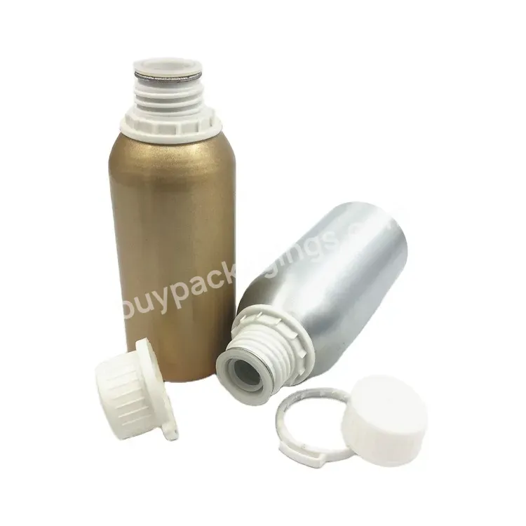 Oem Custom Silver Color Aluminum Essential Oil Packaging Bottle Golden Color Aluminum Essential Oil Bottle Manufacturer/wholesale