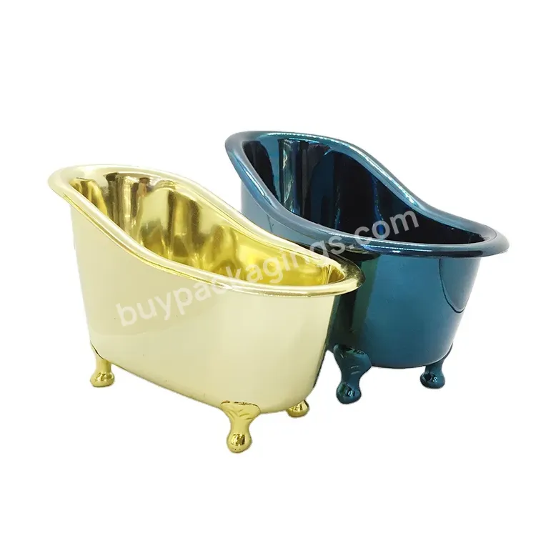 Oem Custom Small Mini Bathtub,Pp Mini Bath Tubs For Gift Small Size Golden Color Manufacture