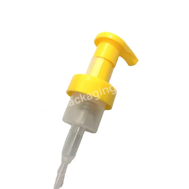 Oem Custom Stocked 40mm Yellow Color Hand Soap Foam Pump Wholesale