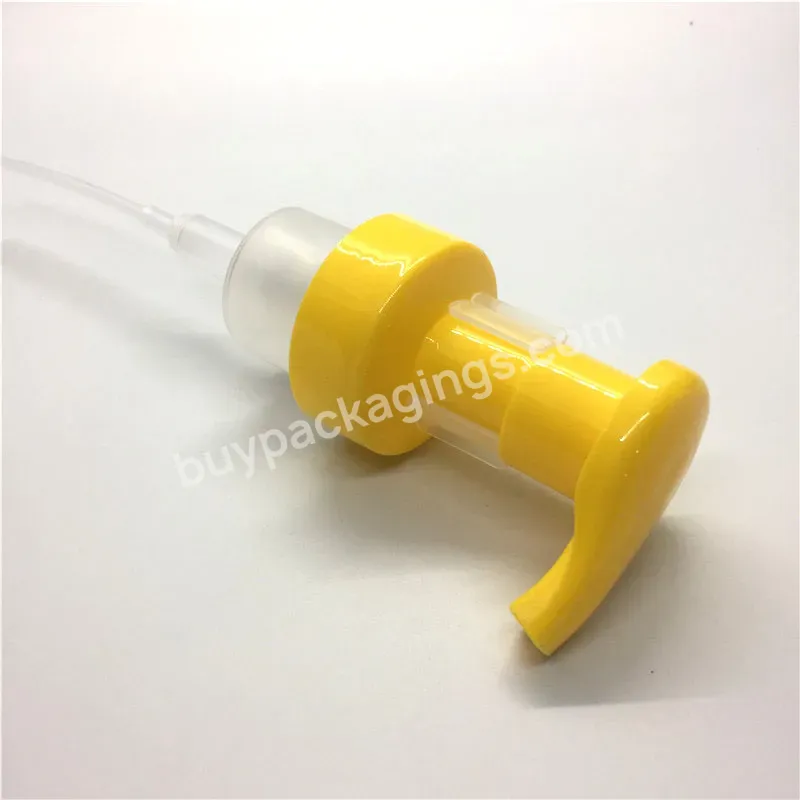 Oem Custom Stocked 40mm Yellow Color Hand Soap Foam Pump Wholesale