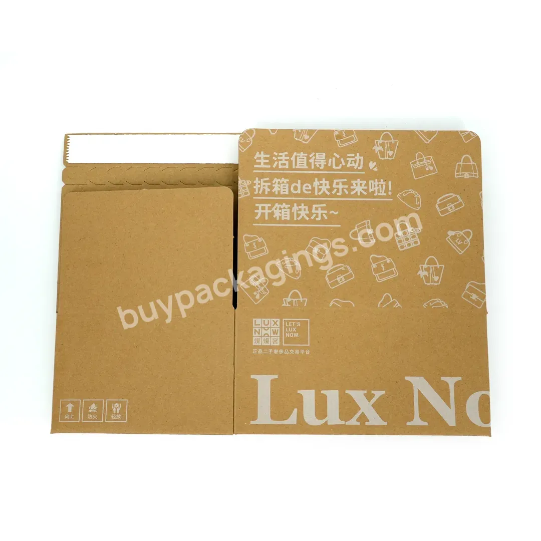 Oem Custom Unique Color Clothing Packaging Printing Foldable Recycled Brown Corrugated Mailer Shipping Boxes Custom Logo