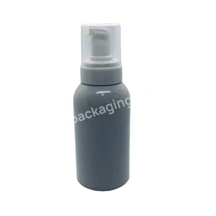 Oem Custom White Color Aluminum Foamer Soap Pump Matching Bottle,Liquid Soap Foam Packaging Aluminum Bottle Manufacturer/wholesale