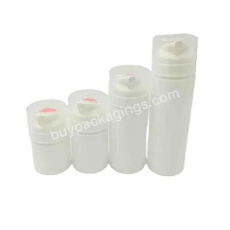 Oem Custom White Pp Airless Pump Cosmetic Bottle 30ml,50ml,100ml,150ml,200ml Manufacturer