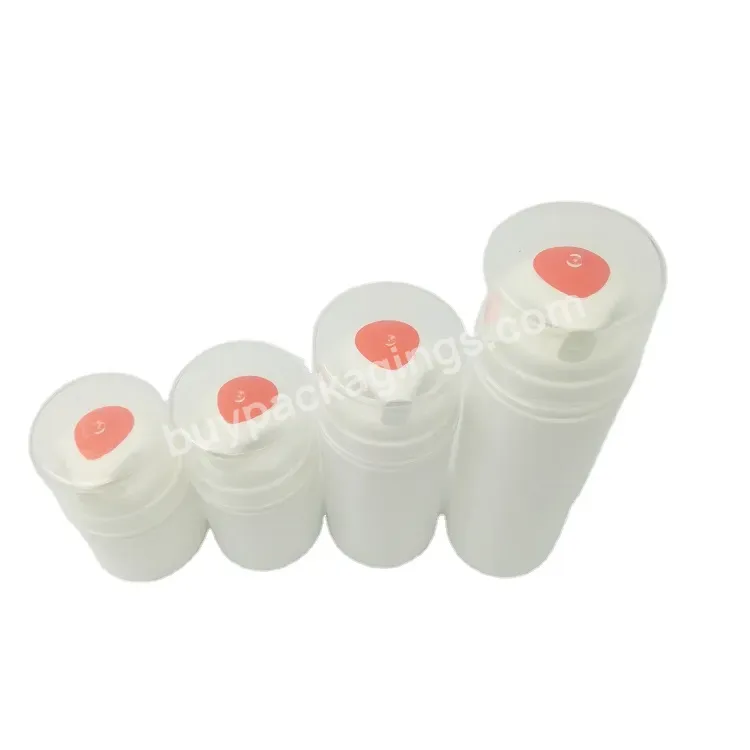 Oem Custom White Pp Airless Pump Cosmetic Bottle 30ml,50ml,100ml,150ml,200ml Manufacturer