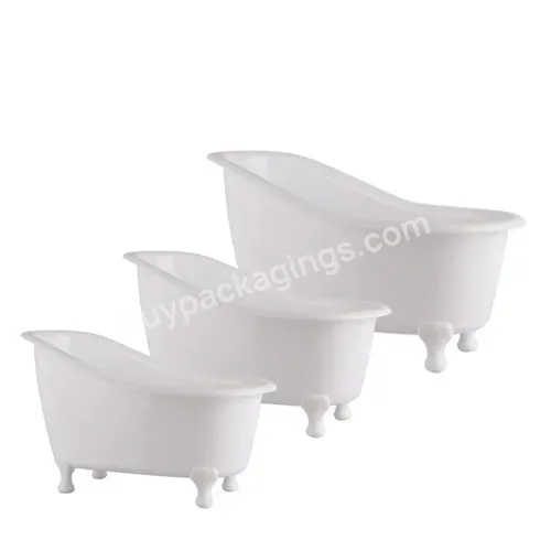 Oem Custom White Pp Plastic Mini Bath Tub Container For Shampoo Packaging Wholesale