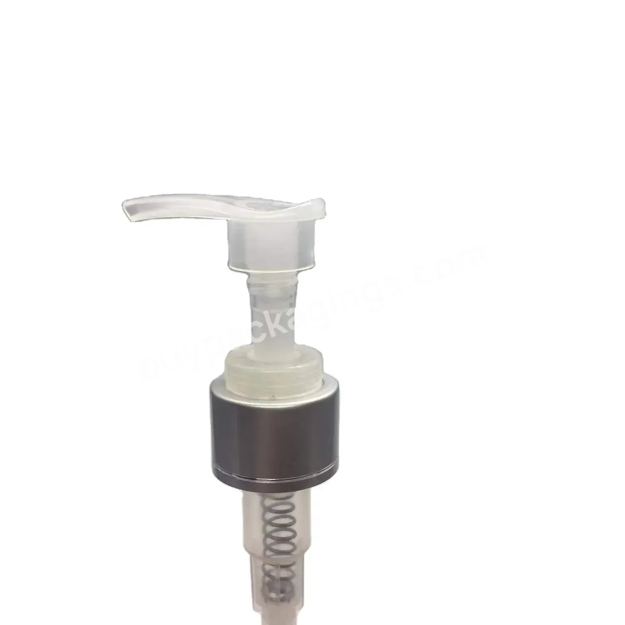 Oem Custom Wholesale Aluminum Silver Hand Dispenser Pump 24/410 For Shampoo Bottle