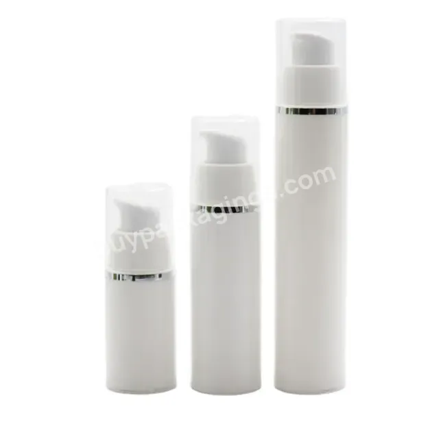 Oem Custom Wholesale Recycle Plastic Airless Bottle White 30ml,50ml Manufacturer