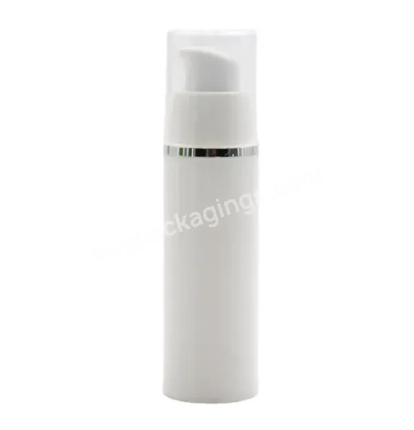 Oem Custom Wholesale Recycle Plastic Airless Bottle White 30ml,50ml Manufacturer