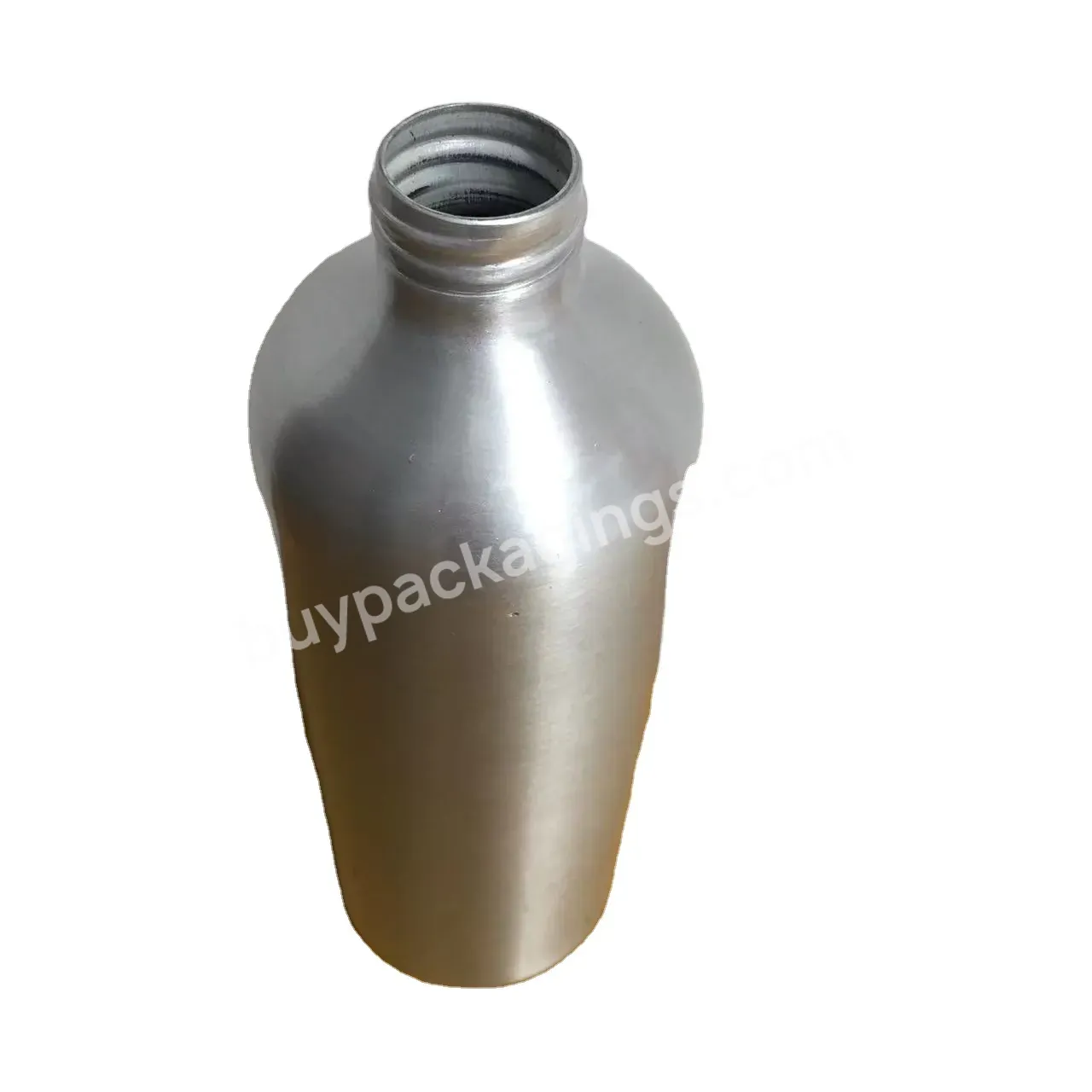 Oem Customer Color 500ml Empty Aluminum Bottle Silver