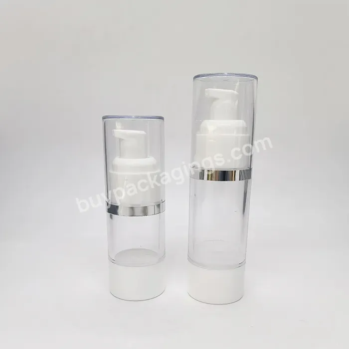 Oem Customizable Luxury Empty Plastic Lotion Pump Bottle 30 50 Cosmetics Face Skin Care Airless Bottle With Airless Pump