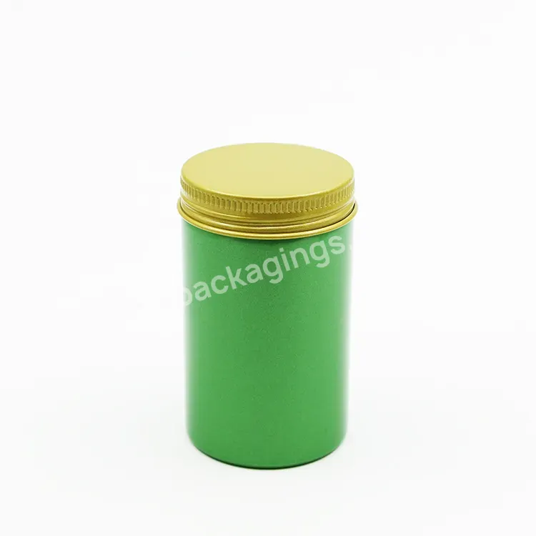 Oem Customized Color Making Support 80g Tall Aluminum Tin Aluminum Storage Tank Wide Mouth Aluminum Bottle With Screw Lid