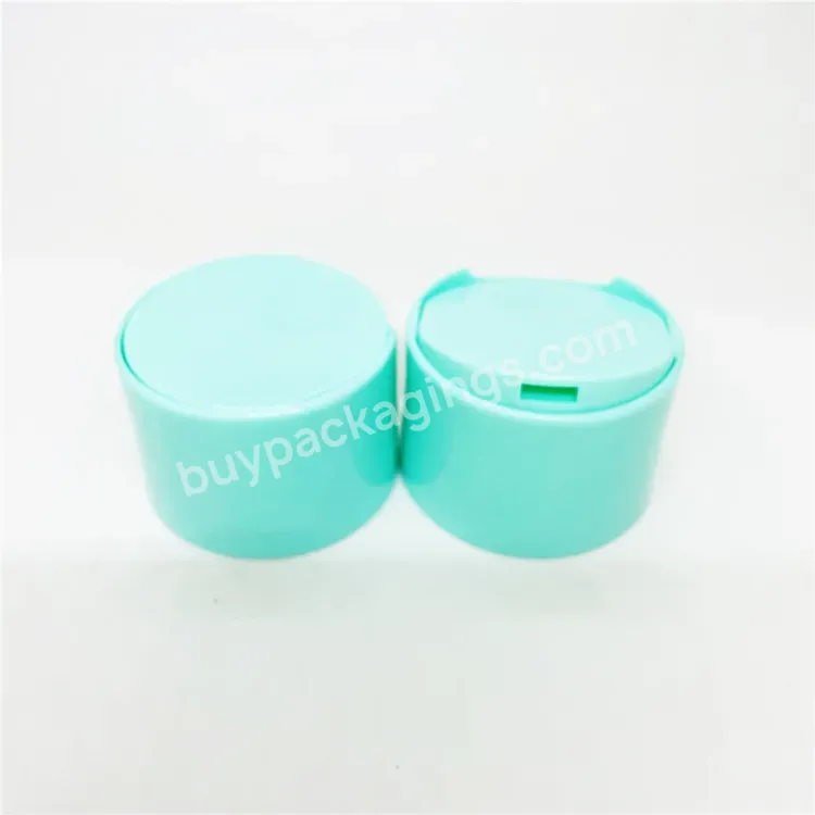 Oem Customized Color Plastic Double Wall Press Shampoo Lotion Disc Top Cap