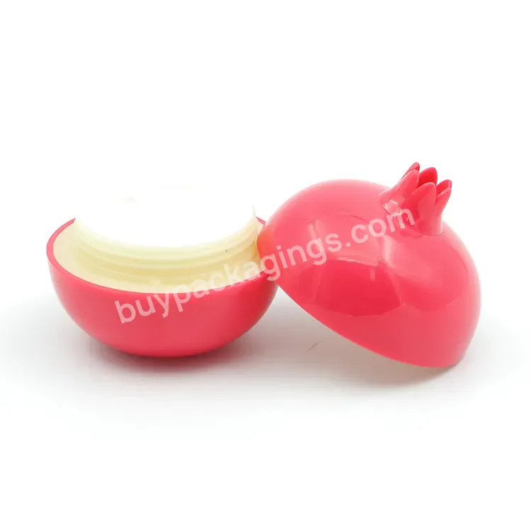 Oem Cute Fruit Pomegranate Shape 30ml Plastic Cosmetic Cream Jar Ointment Pot Plastic Bottle Subpackage Manufacturer/wholesale