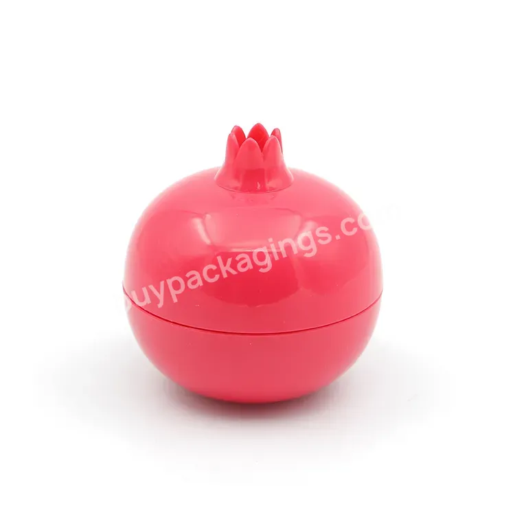 Oem Cute Fruit Pomegranate Shape 30ml Plastic Cosmetic Cream Jar Ointment Pot Plastic Bottle Subpackage Manufacturer/wholesale