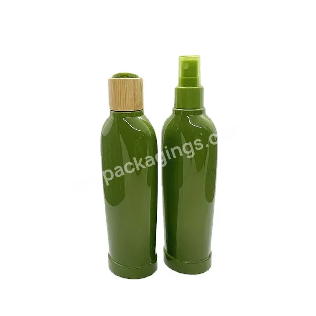 Oem Dark Green Elegant Shape Look Perfume Spray Bottle Shampoo Squeeze Bottle 200ml