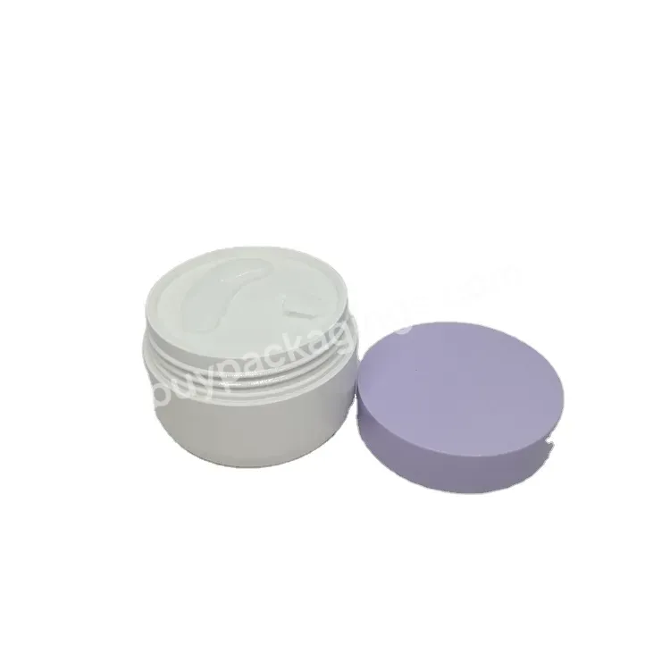 Oem Double Wall Pp Jars 100ml Face Hand Hair Skin Care Lotions Makeup Plastic Cream Jar Cosmetic Container - Buy Plastic Cream Jar,Cosmetic Container,Pp Jars.