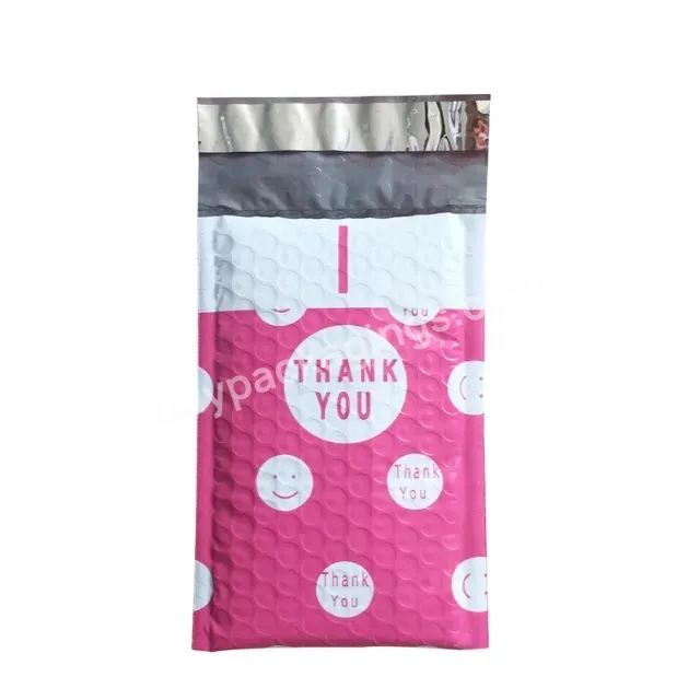 Oem Eco-friend Wholesale Eco-friendly Thank You Pink Bubble Mailing Bag Tearproof Custom Poly Mailer Shipping Bags For Clothing