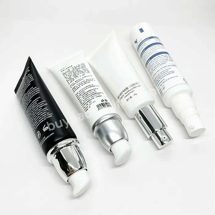 Oem Eco Friendly Cosmetic Plastic Packaging Lotion Tube Cream Tube With Airless Pump