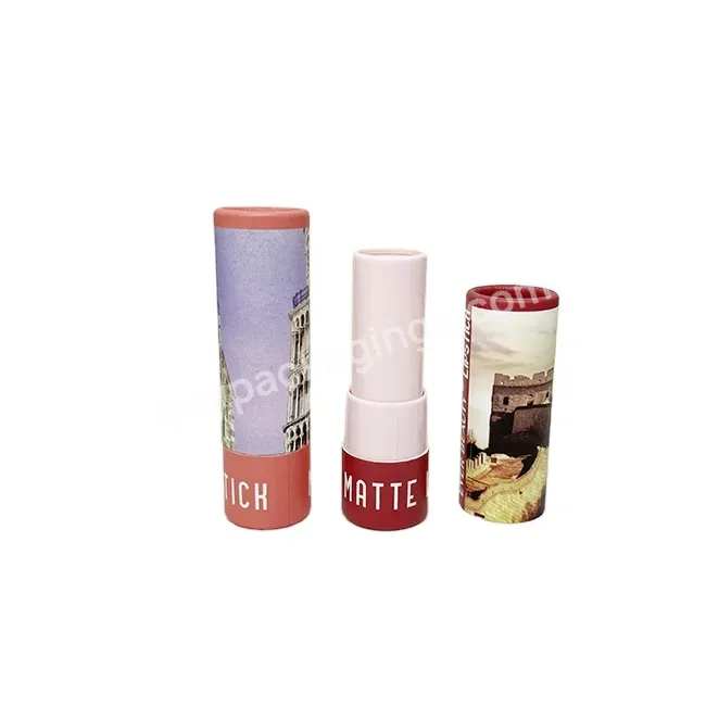 Oem Eco-friendly Paper Screw Lipstick Packaging Tube 4.2g 4.5g