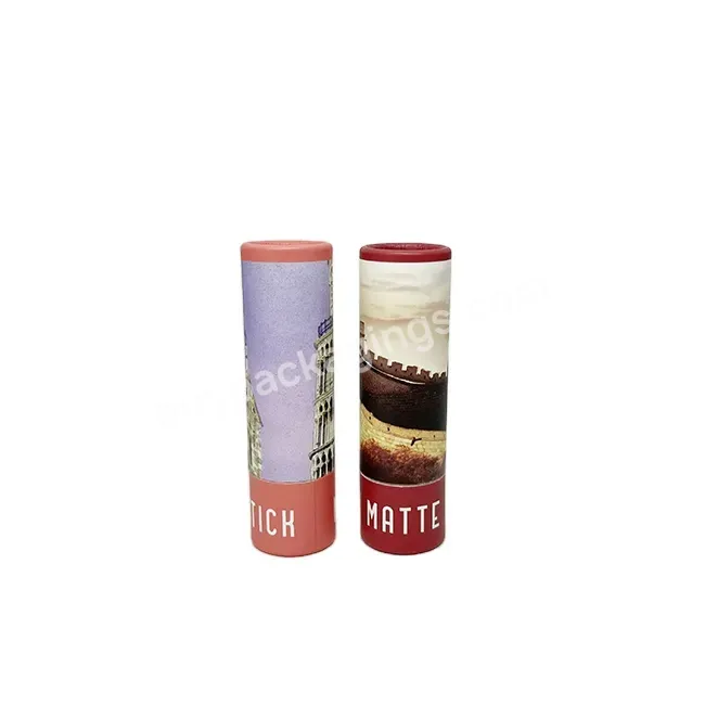 Oem Eco-friendly Paper Screw Lipstick Packaging Tube 4.2g 4.5g - Buy Empty Lipstick Tube,Black Cosmetic Packaging Paper Tube,Black Lipstick Tubes.