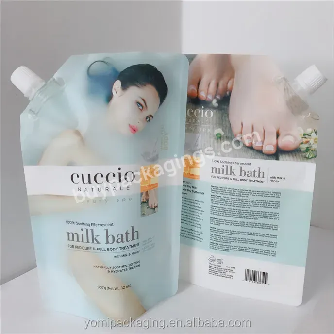 Oem Eco-friendly Recyclable Kraft Paper Spout Pouch Shampoo Skincare Lotion Refill Bag Liquid Packaging Pouches