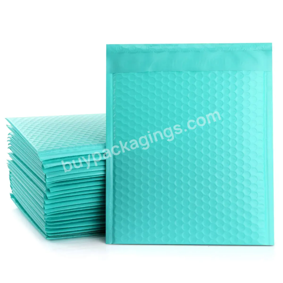 Oem Eco-friendly Recycle Custom Size 6x10 Inches Teal Green Poly Bubble Mailers Free Sample Self Seal Gray Padded Envelopes Warp