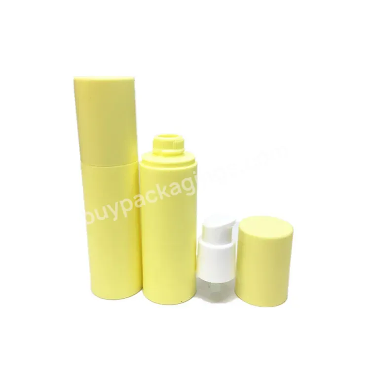 Oem Eco Friendly Soft Touch Empty Pp Plastic Cosmetic Packaging Container Serum Lotion 15ml 30ml 50ml Airless Pump Bottle