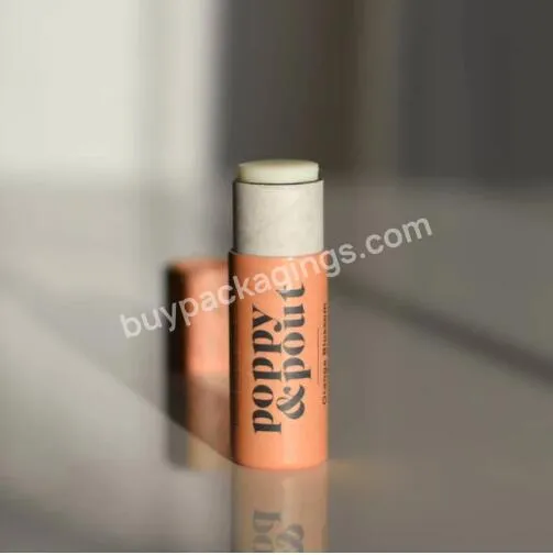 OEM Eco Recycled Custom Printing Popular Kraft Cardboard Push Up Paper Tube With Wax Paper Lined