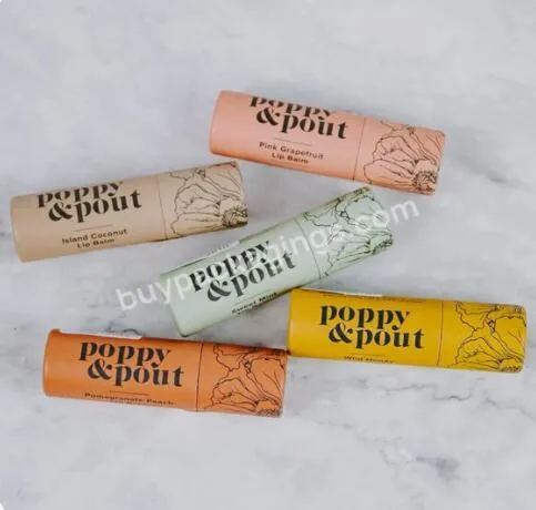 OEM Eco Recycled Custom Printing Popular Kraft Cardboard Push Up Paper Tube With Wax Paper Lined