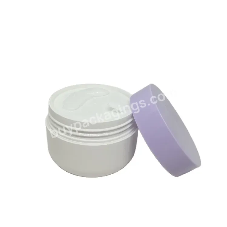 Oem Empty 100g Pp Plastic Face Cream Jar Cosmetic Jar With Spatula