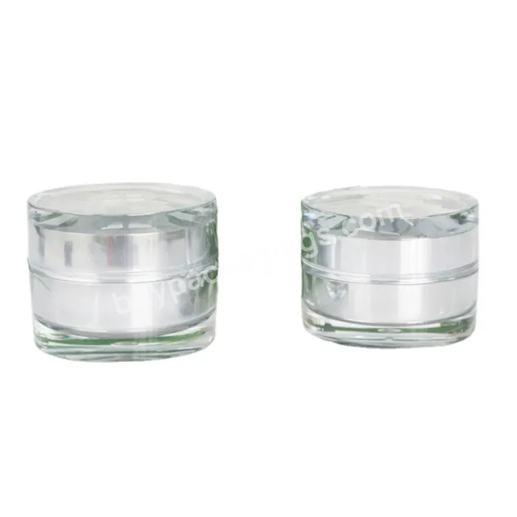 Oem Empty 15g 30g 50g New Style Face Cream Acrylic Lotion Cosmetic Jar With Skin Care Cream - Buy Skin Care Cream Jar,Cosmetic Cream Jar,Acrylic Jar.