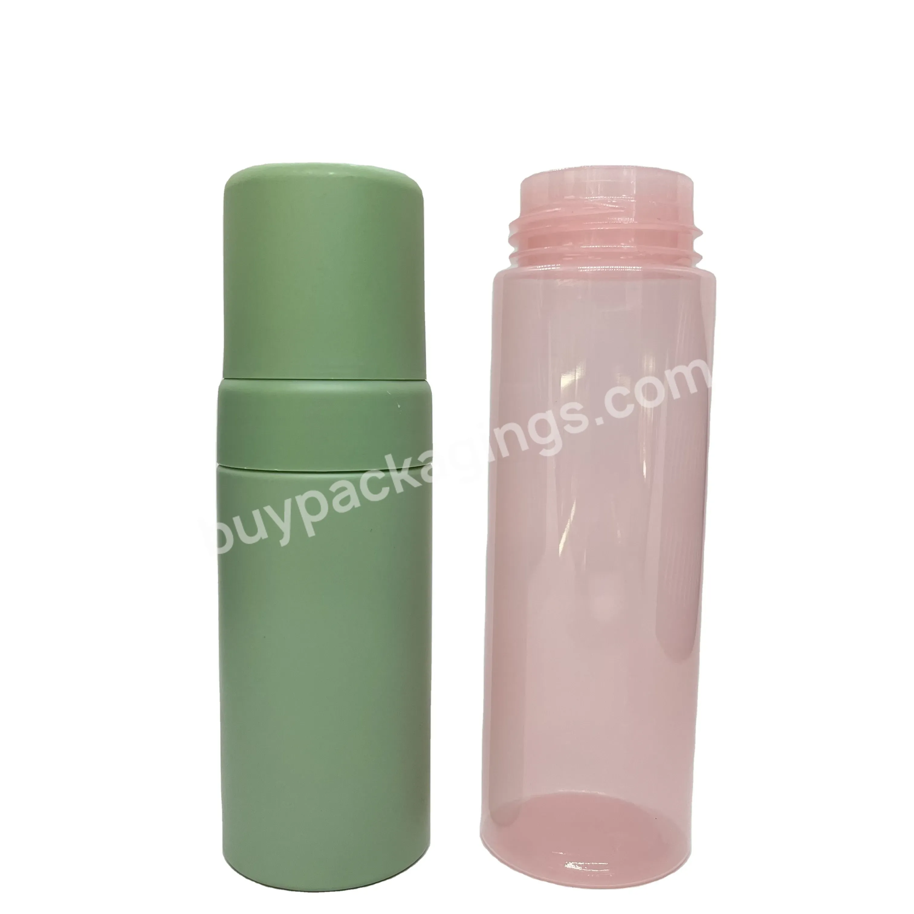 Oem Empty 200ml Soft Touch Foam Pump Bottle Plastic Facial Cleanser Bottle Wholesale