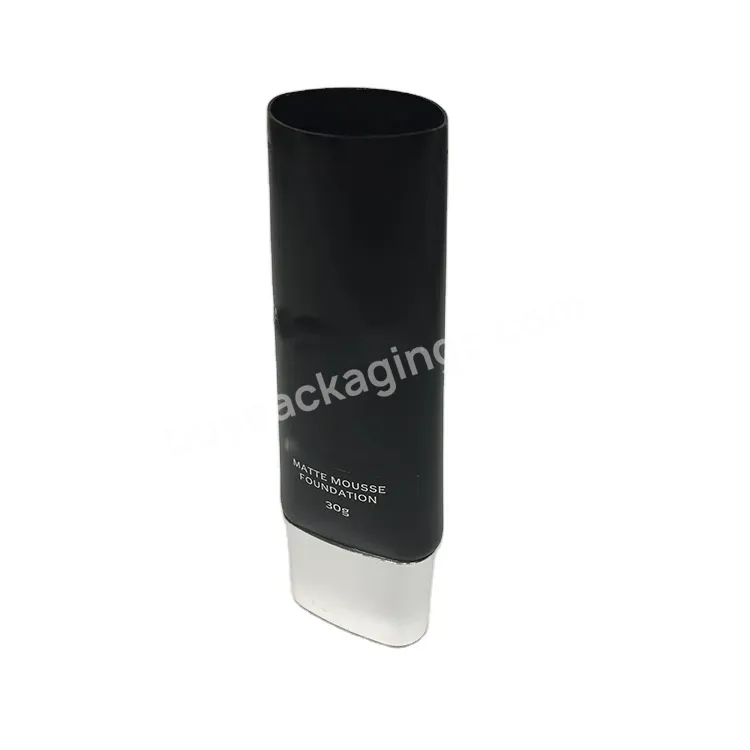 Oem Empty 30ml Flat Tube Bb Cream Cosmetic Plastic Oval Tube