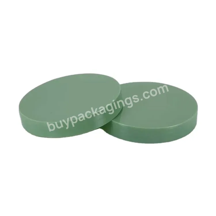 Oem Empty Plastic Cosmetic Cream Jar Screw Lid 68mm 89mm Plastic Pp Flat Screw Cap With Ps Liner