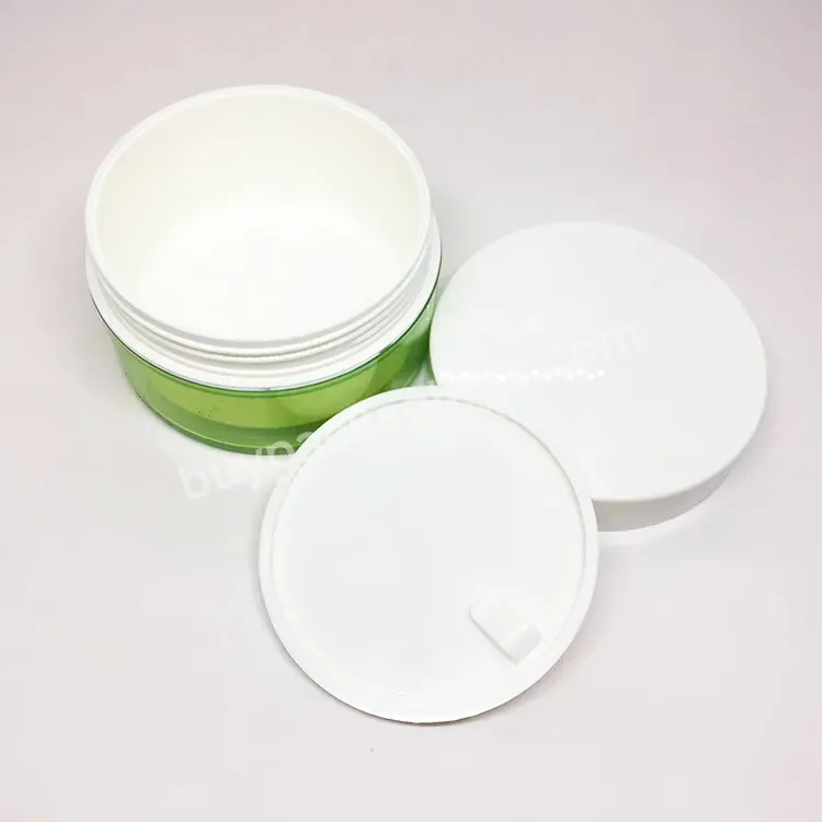 Oem Empty Plastic Cosmetic Jars With Lids For Creams Double Wall 100ml