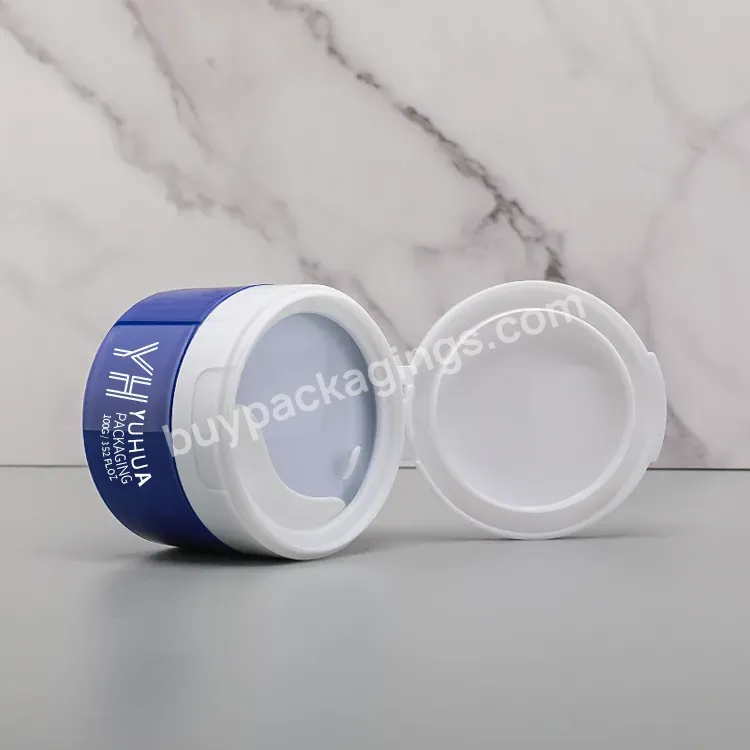 Oem Facial Cream Jar 50g 100g Custom Eco Friendly Plastic Exfoliating Body Scrub Cream Jar