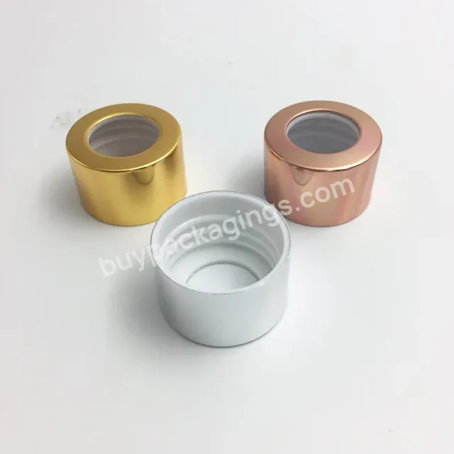 Oem Factory Aluminum Rose Gold Color For Fragrance Diffuser Cap 24mm,28mm