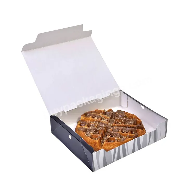 Oem Factory Custom Eco Friendly Kraft Paper Packaging Waffle Box