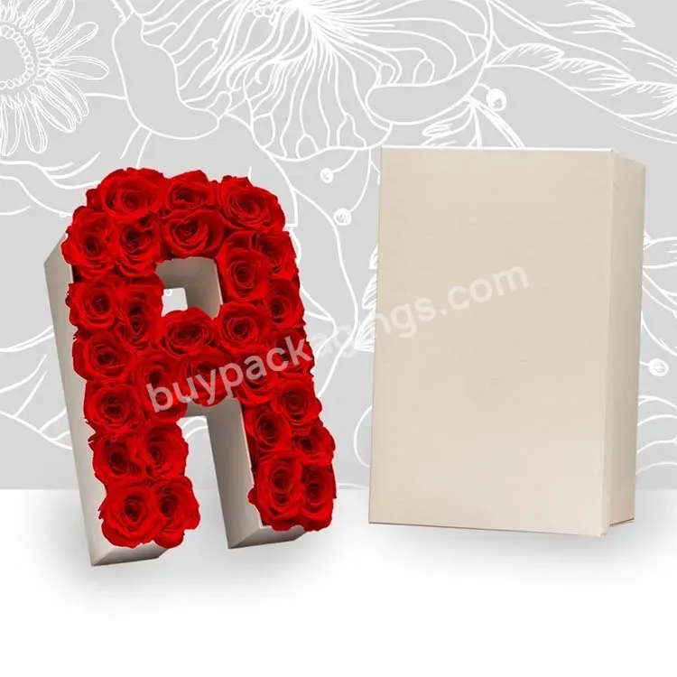 Oem Factory Custom Letters Gift Verpakking Packaging Flower Boxes Letters
