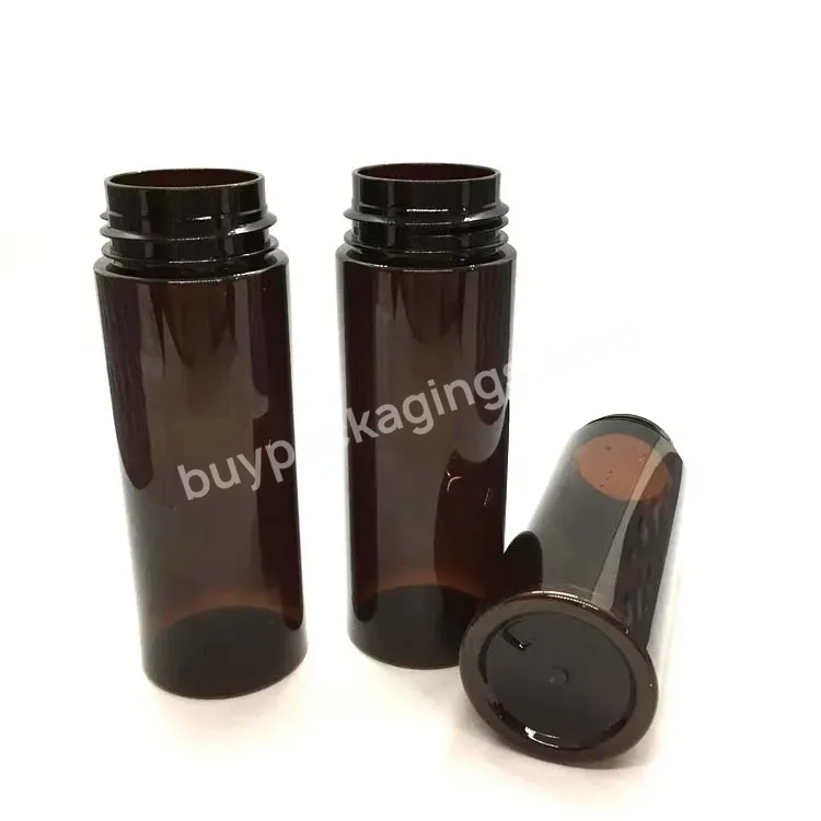 Oem Factory Customized Color Amber Pet Foam Bottle 150ml With Black Foam Pump For Hand Soap