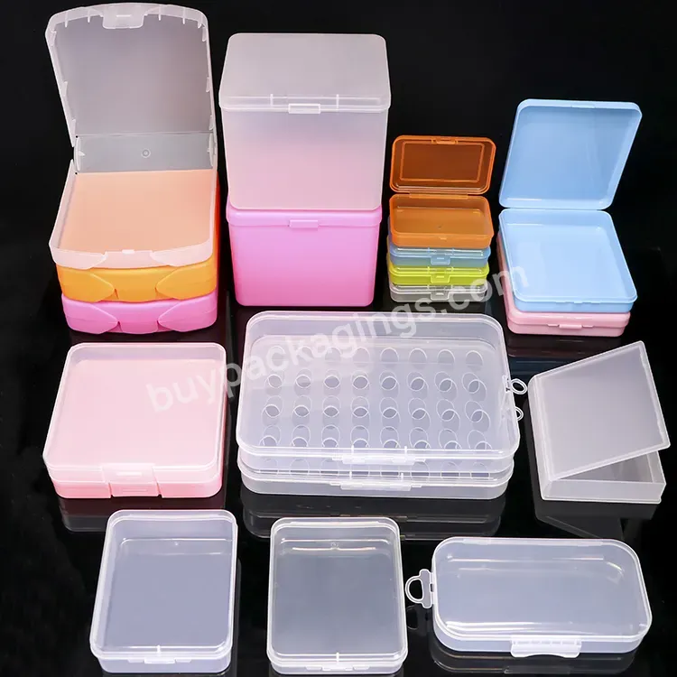 Oem Factory Packaging Boxes Pp Plastic Case Facemask Cotton Pad Case Small Plastic Box Earplugs Tool Storage Clear Boxes