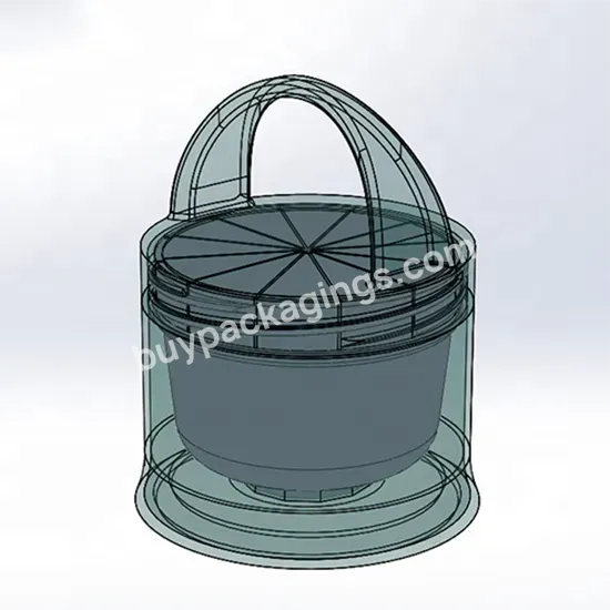 Oem Factory Private Design Mold Opening Custom Special Shape Cream Jar With Portable Lid