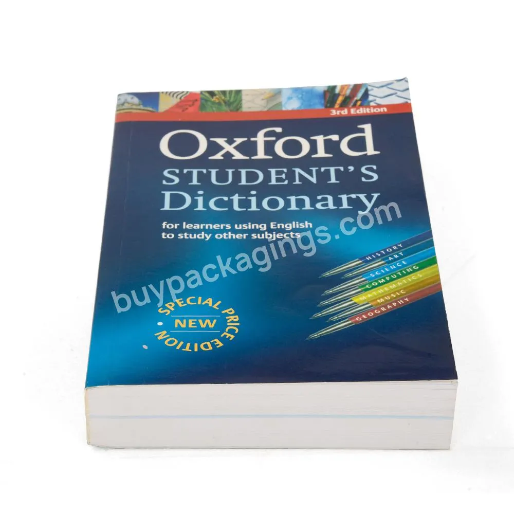 OEM Factory Professional Custom Printing High Quality Softcover Reference Books