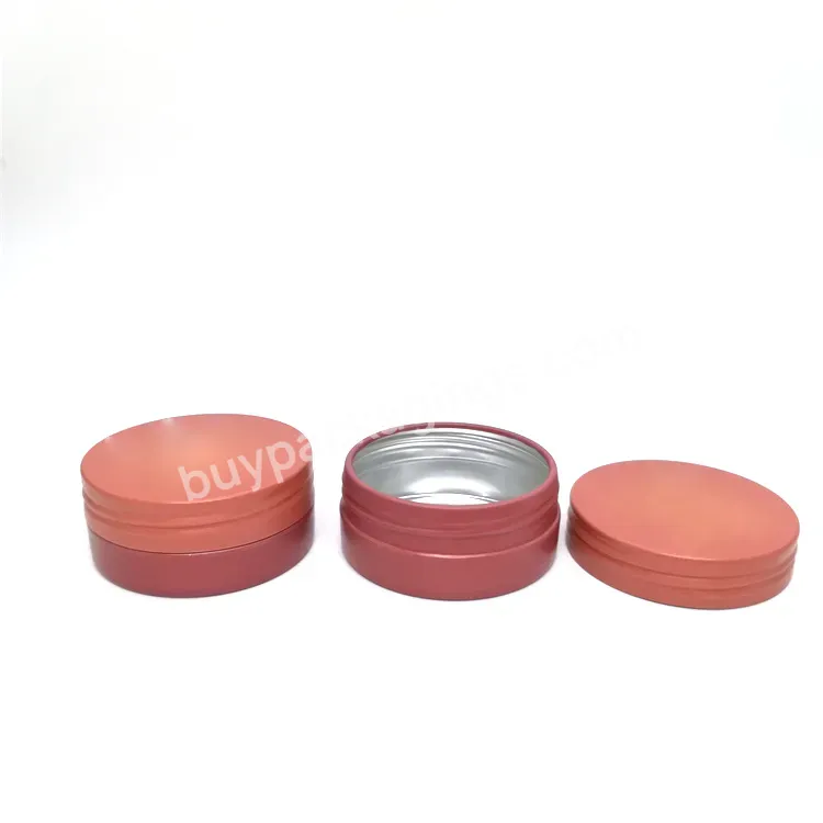 Oem Free Sample Cream Jar Tin Cosmetic Lip Balm Containers Nail Crafts Pot Refillable Empty Aluminum Jar 35g