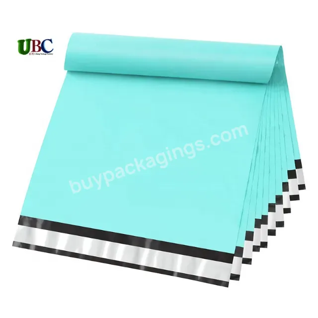 Oem Free Sample Custom Biodegradable Polymailer 10x13 Designer Plastic Shipping Envelope Bags Compostable Wholesale Teal Mailer