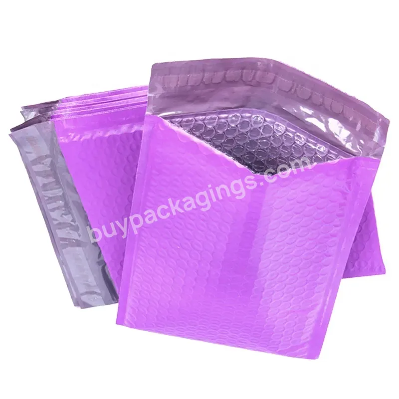 Oem Free Sample Wholesale Customize Matte Purple Color Poly Bubble Mailers Shipping Bags Shipping Envelop With Bubble - Buy Poly Bubble Mailer Variety,Matte Purple Bubble Mailer,Bubble Mailers Shipping.