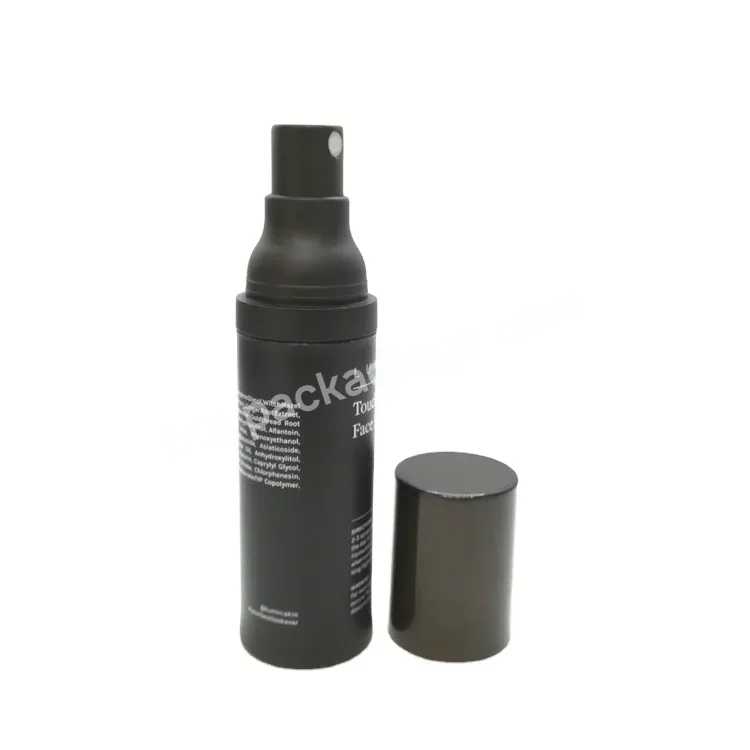 Oem Frost Matt Black Airless Man Perfume Spray Bottle 30ml